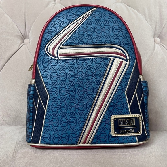 LOUNGEFLY Ms. Marvel Mini Backpack-NWT - Picture 1 of 7